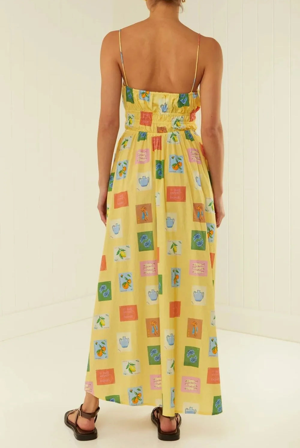 Printed Square Neck Maxi Cami Dress-Dresses-Krush Kandy, Women's Online Fashion Boutique Located in Phoenix, Arizona (Scottsdale Area)