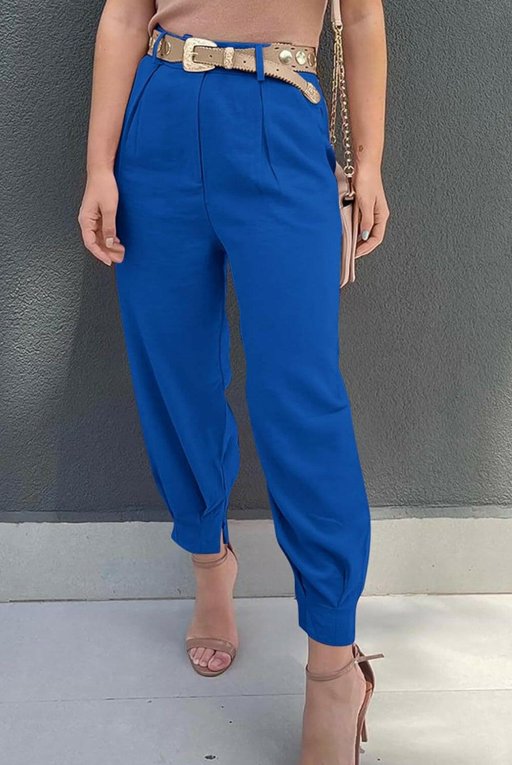 High Waist Cropped Pants-Krush Kandy, Women's Online Fashion Boutique Located in Phoenix, Arizona (Scottsdale Area)