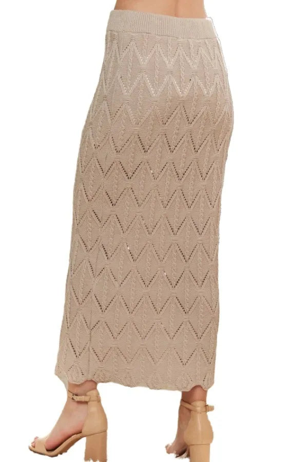 ADORA Scallop Trim Detail Knit Skirt-Skirts-Krush Kandy, Women's Online Fashion Boutique Located in Phoenix, Arizona (Scottsdale Area)