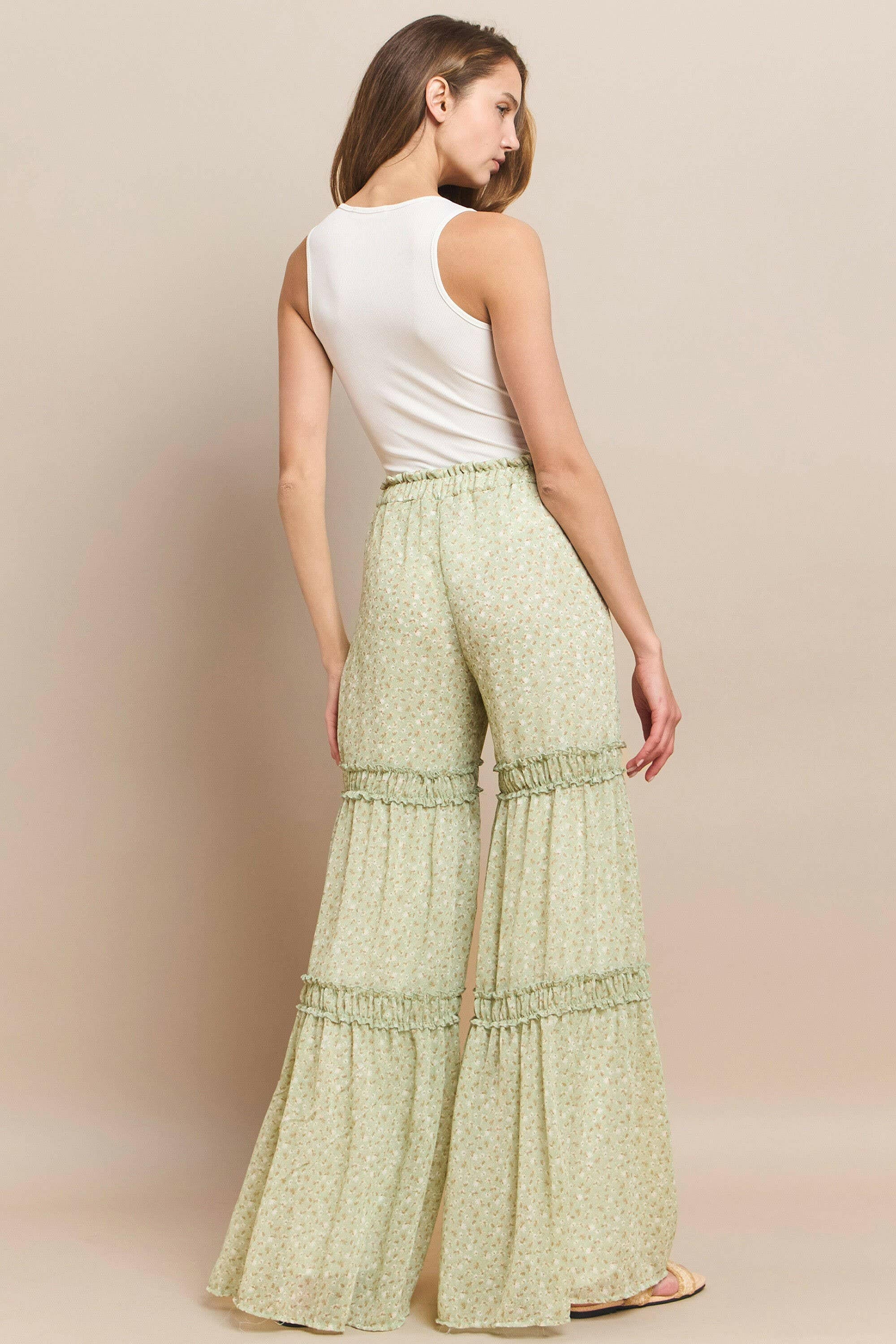 Sunset Stroll Floral Palazzo Pants-Pants-Krush Kandy, Women's Online Fashion Boutique Located in Phoenix, Arizona (Scottsdale Area)