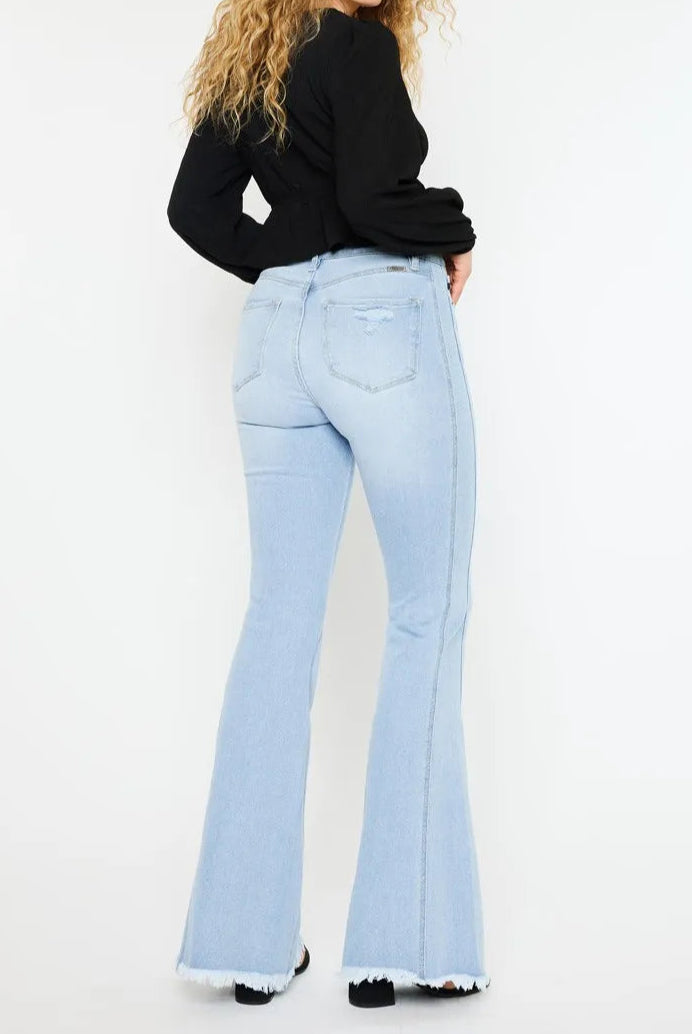 Kancan High Rise Curvy Flare Jeans-Denim-Krush Kandy, Women's Online Fashion Boutique Located in Phoenix, Arizona (Scottsdale Area)