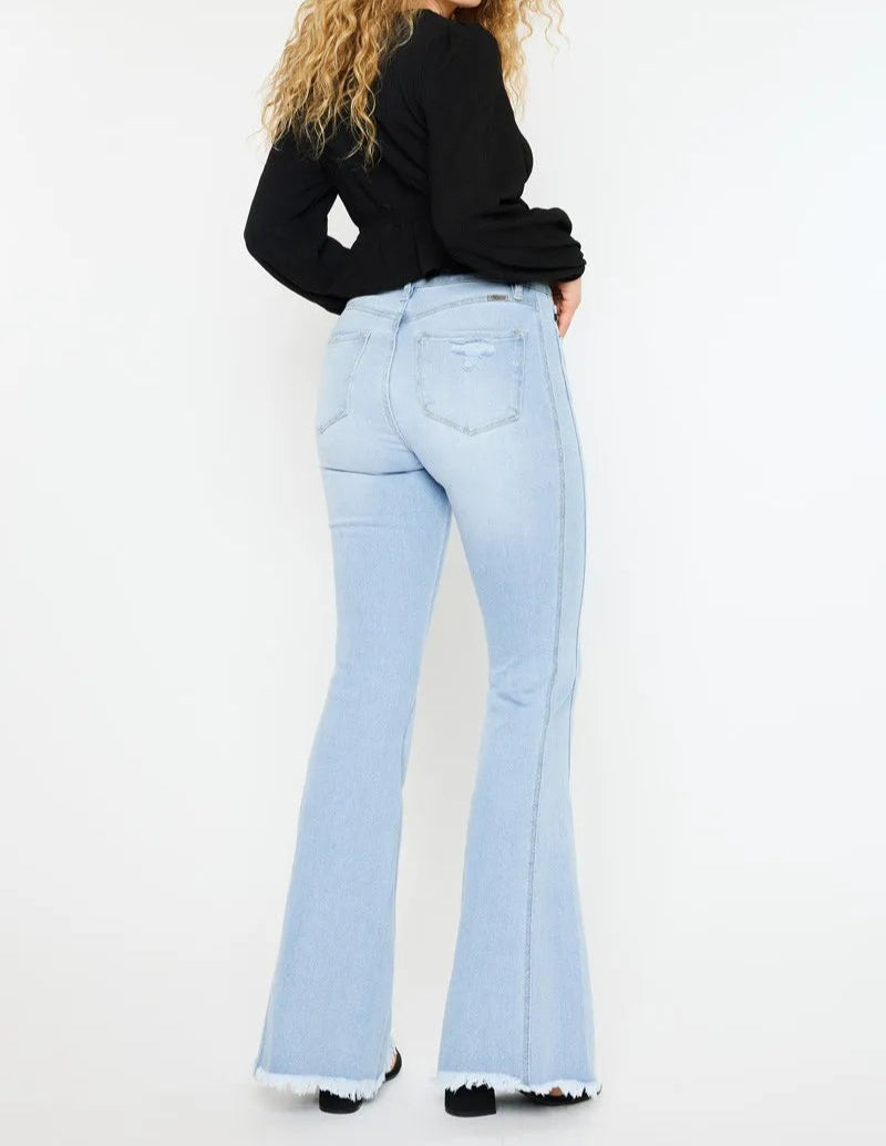 Kancan High Rise Curvy Flare Jeans-Denim-Krush Kandy, Women's Online Fashion Boutique Located in Phoenix, Arizona (Scottsdale Area)