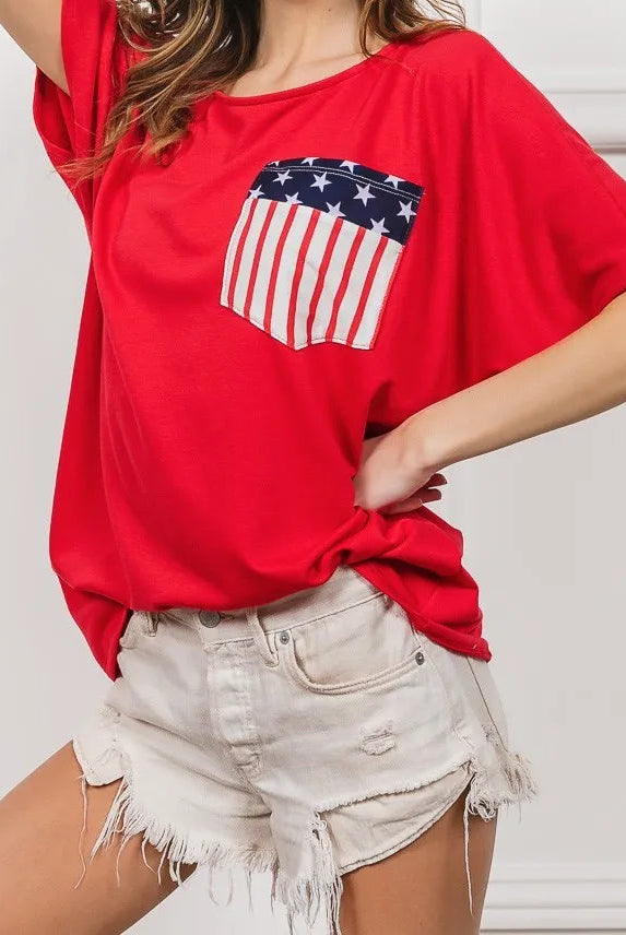BiBi French Terry With Front Pocket Dolman Sleeves Top-Tops-Krush Kandy, Women's Online Fashion Boutique Located in Phoenix, Arizona (Scottsdale Area)