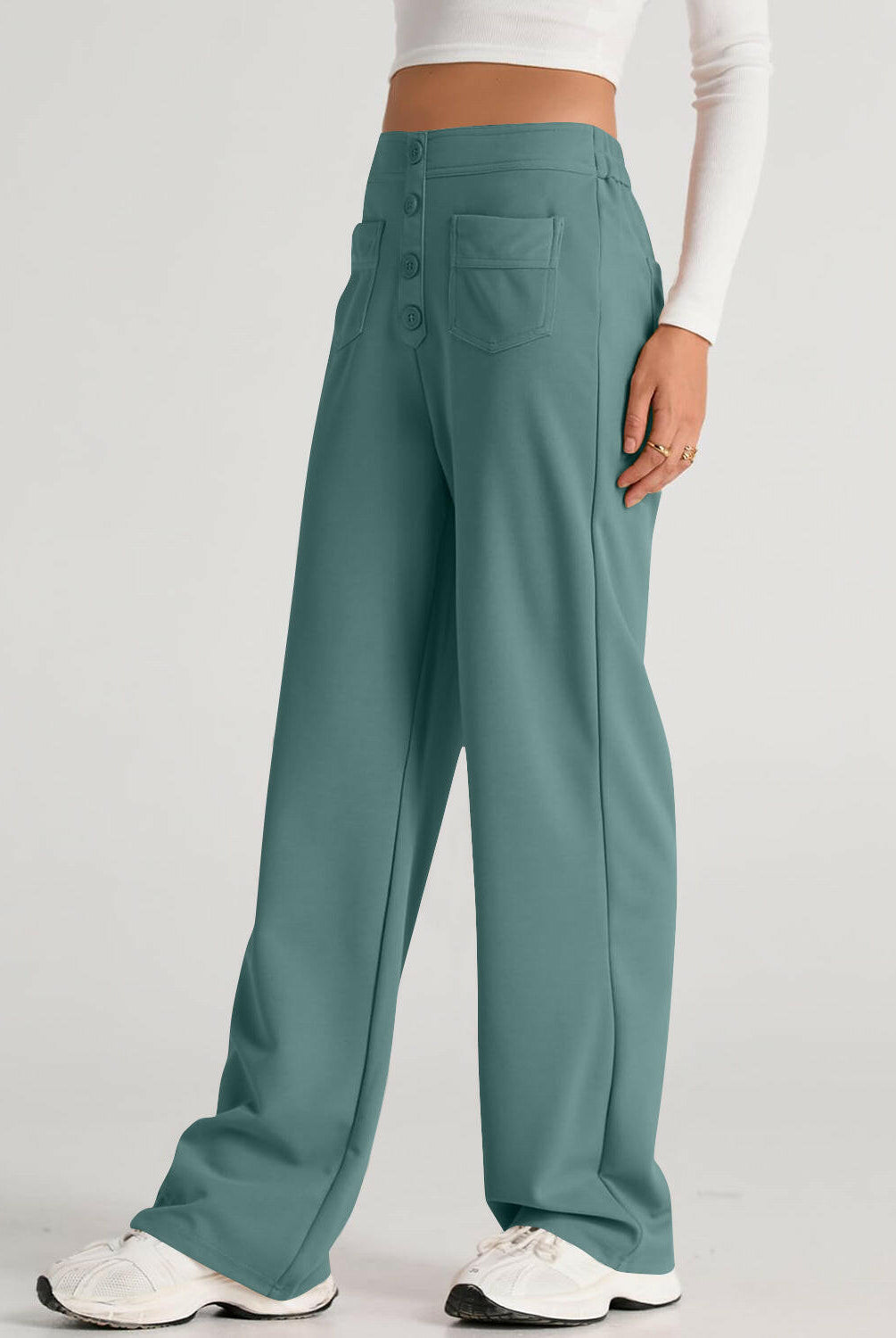 High Waist Wide Leg Pants-Pants-Krush Kandy, Women's Online Fashion Boutique Located in Phoenix, Arizona (Scottsdale Area)