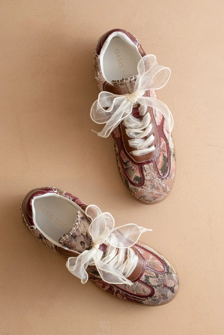 The Dalia - Tapestry Lace Up Sneakers-Shoes-Krush Kandy, Women's Online Fashion Boutique Located in Phoenix, Arizona (Scottsdale Area)