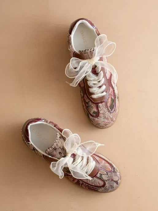 The Dalia - Tapestry Lace Up Sneakers-Shoes-Krush Kandy, Women's Online Fashion Boutique Located in Phoenix, Arizona (Scottsdale Area)