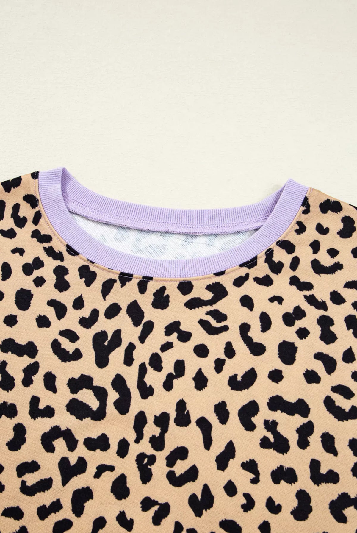 Stripe Color Block Patchwork Leopard Casual Sweatshirt with Slits-Sweaters-Krush Kandy, Women's Online Fashion Boutique Located in Phoenix, Arizona (Scottsdale Area)