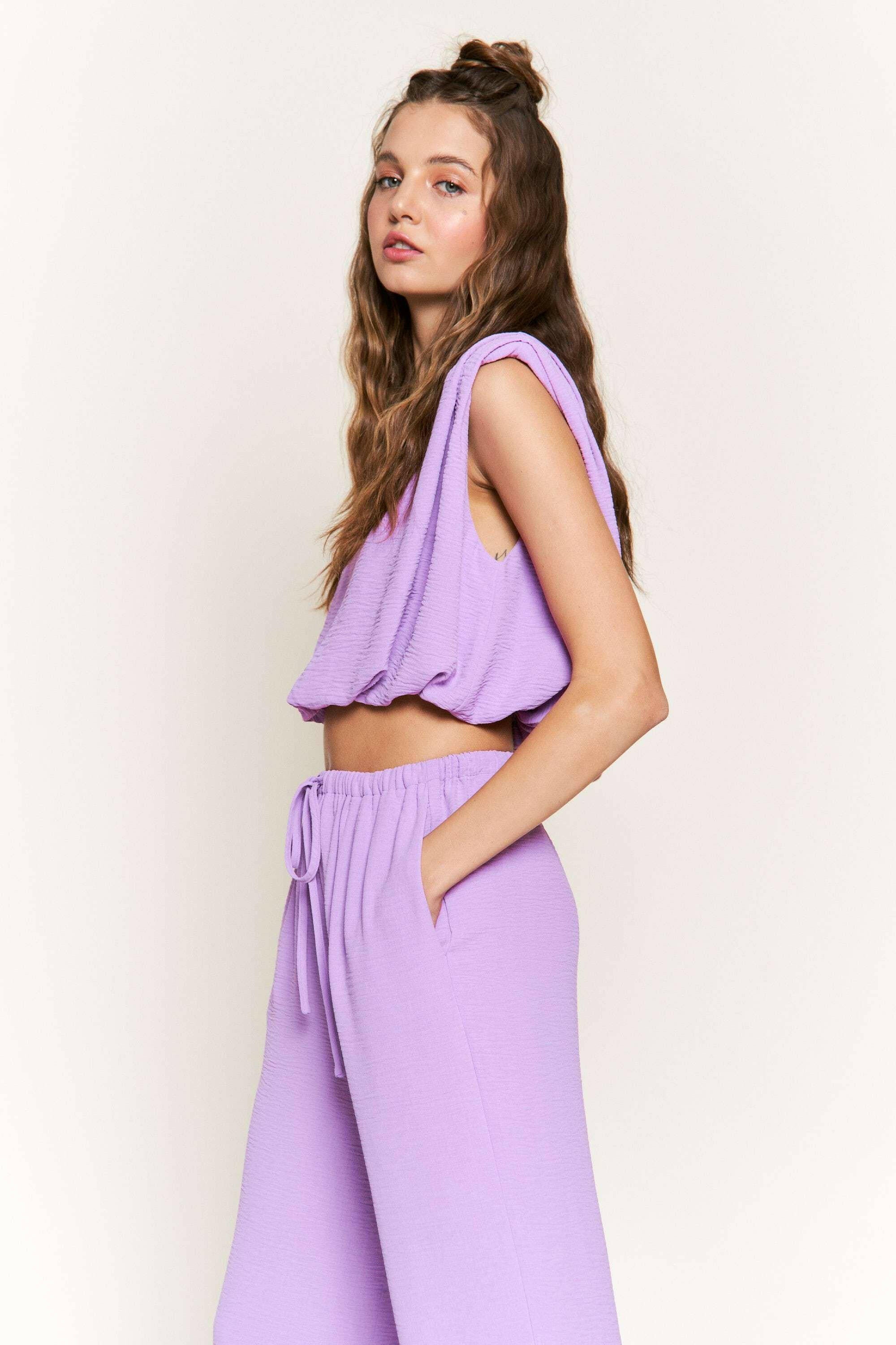 Lilac Luxe Crop Top-Tops-Krush Kandy, Women's Online Fashion Boutique Located in Phoenix, Arizona (Scottsdale Area)