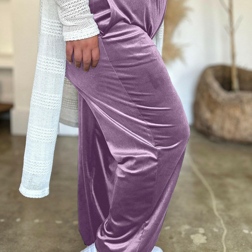 FAM-FAM Pocketed Elastic Waist Joggers-Pants-Krush Kandy, Women's Online Fashion Boutique Located in Phoenix, Arizona (Scottsdale Area)