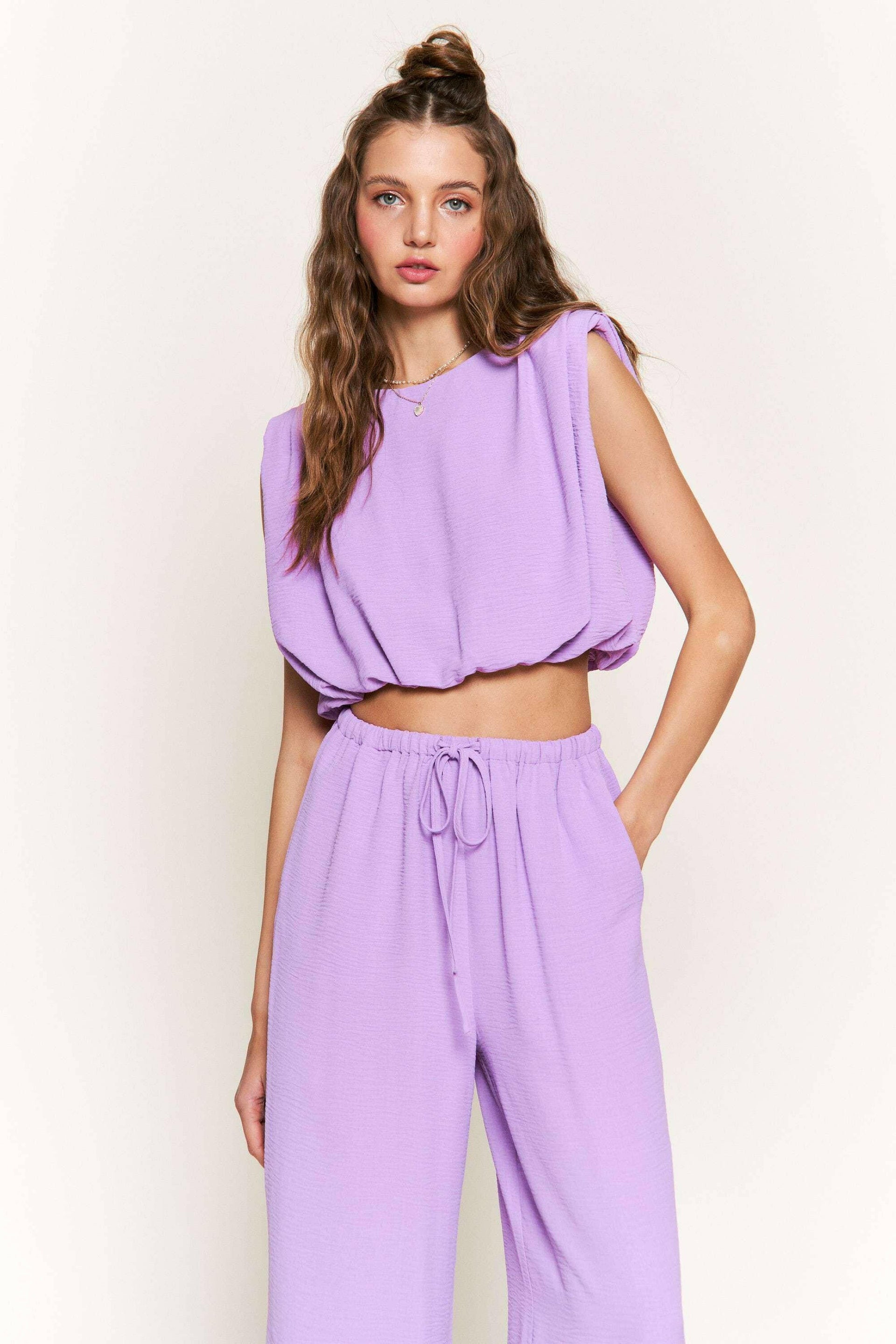 Lilac Luxe Crop Top-Tops-Krush Kandy, Women's Online Fashion Boutique Located in Phoenix, Arizona (Scottsdale Area)