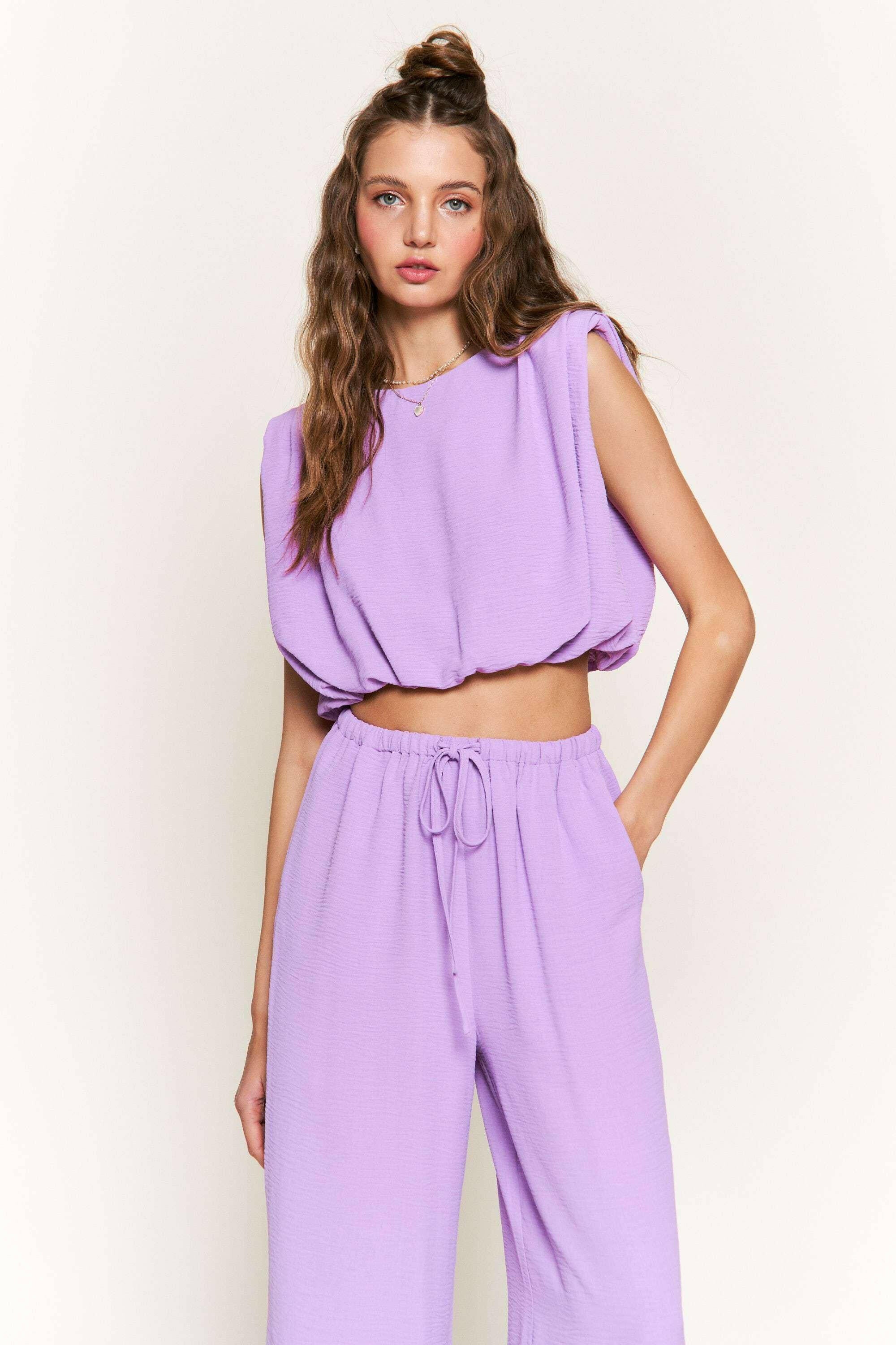 Lilac Luxe Crop Top-Tops-Krush Kandy, Women's Online Fashion Boutique Located in Phoenix, Arizona (Scottsdale Area)