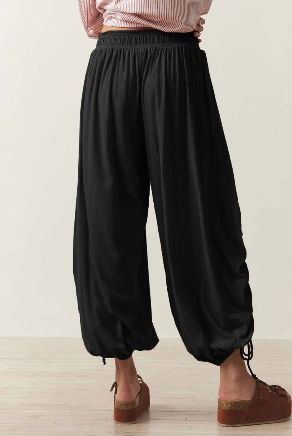 Drawstring Ruched Pants-Krush Kandy, Women's Online Fashion Boutique Located in Phoenix, Arizona (Scottsdale Area)
