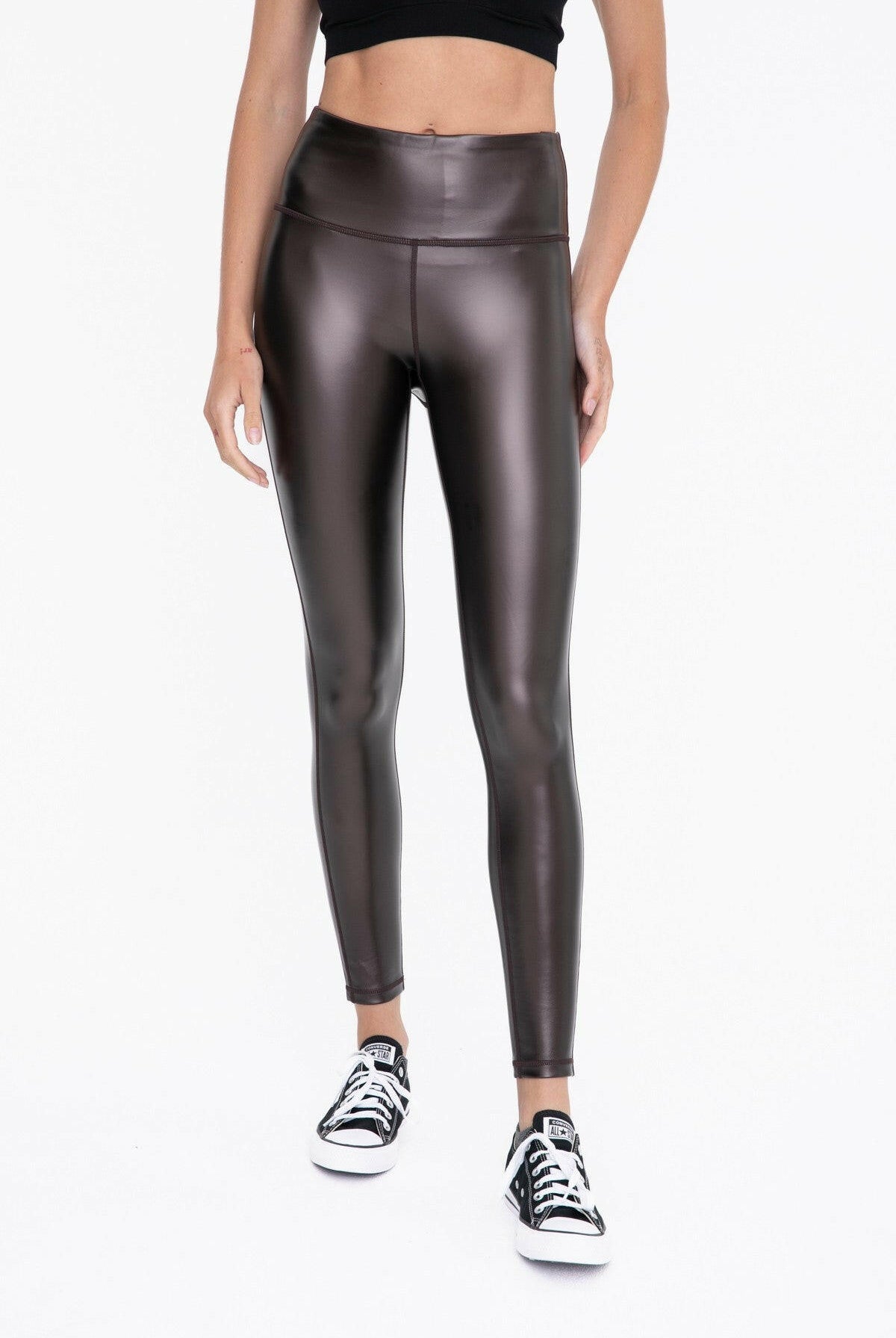 Glossy Liquid High Waist Leggings-Leggings-Krush Kandy, Women's Online Fashion Boutique Located in Phoenix, Arizona (Scottsdale Area)