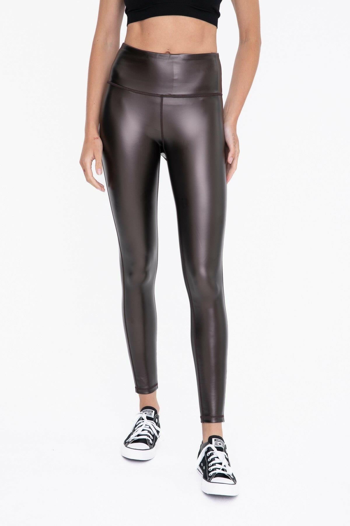 Glossy Liquid High Waist Leggings-Leggings-Krush Kandy, Women's Online Fashion Boutique Located in Phoenix, Arizona (Scottsdale Area)