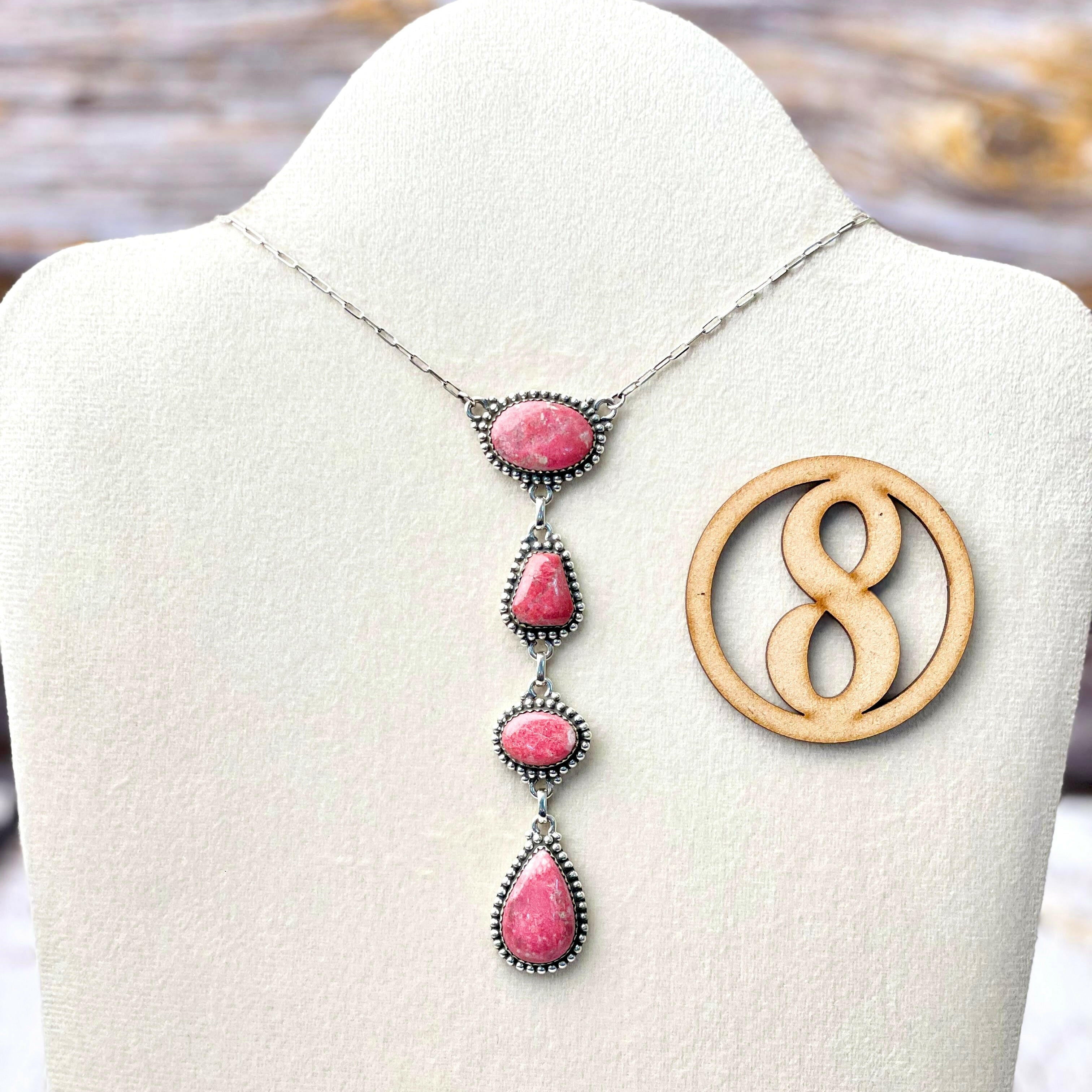 Thulite Drop Necklace-Necklaces-Krush Kandy, Women's Online Fashion Boutique Located in Phoenix, Arizona (Scottsdale Area)