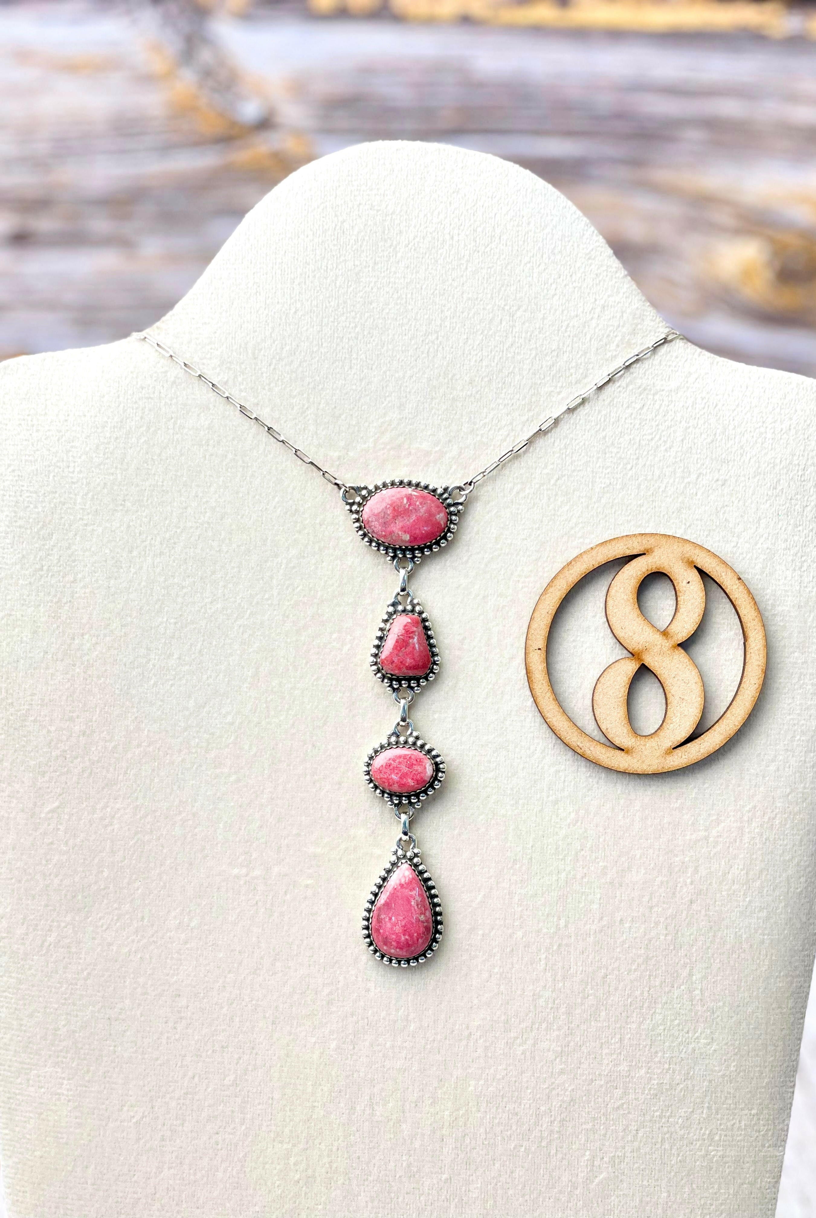 Thulite Drop Necklace-Necklaces-Krush Kandy, Women's Online Fashion Boutique Located in Phoenix, Arizona (Scottsdale Area)
