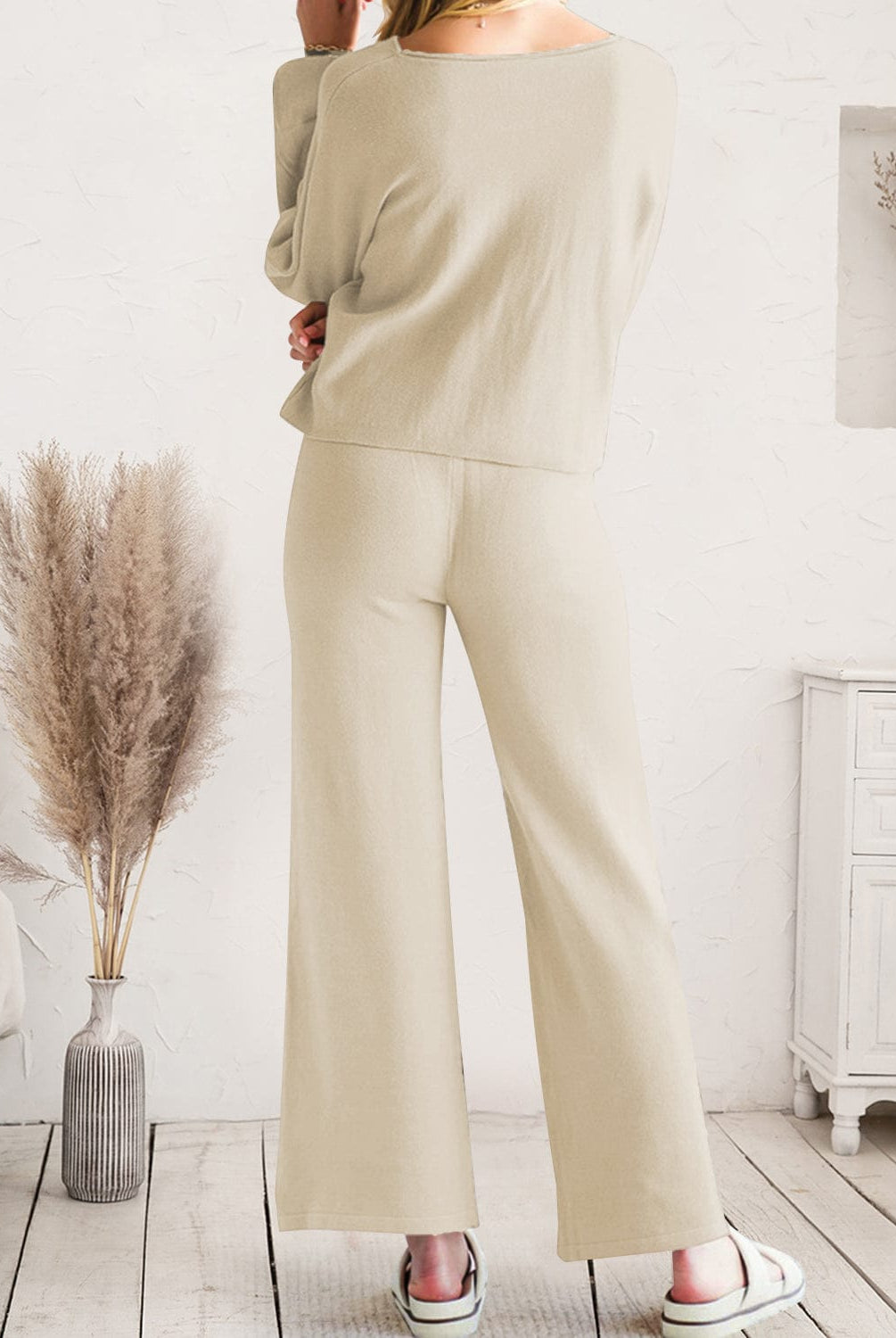 Long Sleeve Lounge Top and Drawstring Pants Set-Krush Kandy, Women's Online Fashion Boutique Located in Phoenix, Arizona (Scottsdale Area)