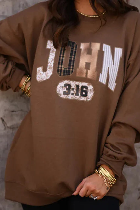 John 3:16 Faith Sweatshirt - MADE TO ORDER-Graphic Tees-Krush Kandy, Women's Online Fashion Boutique Located in Phoenix, Arizona (Scottsdale Area)