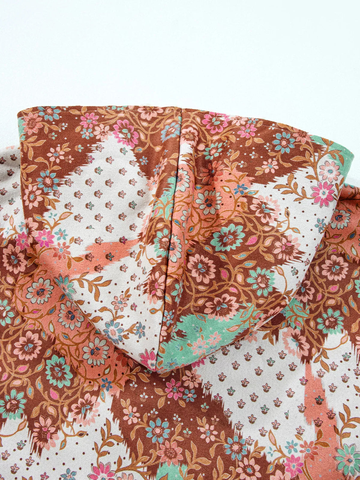 Floral Printed Sherpa Lined Hooded Jacket-Jacket-Krush Kandy, Women's Online Fashion Boutique Located in Phoenix, Arizona (Scottsdale Area)