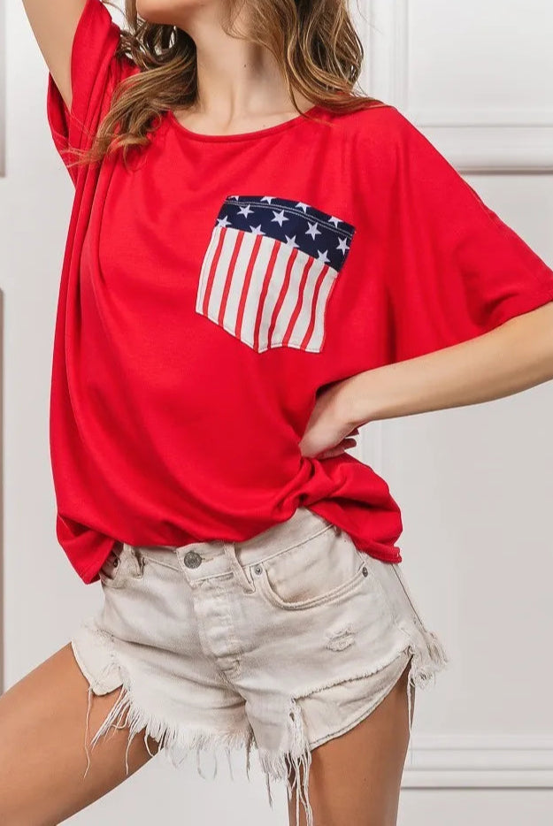 BiBi French Terry With Front Pocket Dolman Sleeves Top-Tops-Krush Kandy, Women's Online Fashion Boutique Located in Phoenix, Arizona (Scottsdale Area)