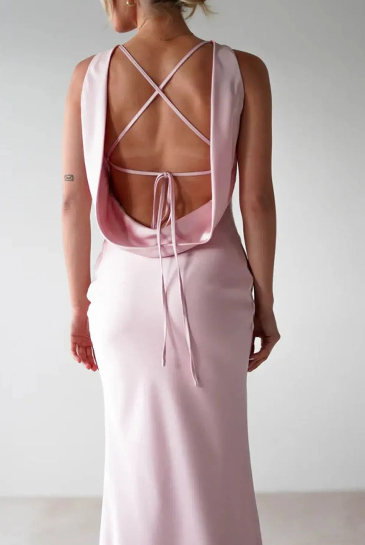 Satin Sleeveless Maxi Dress-Dresses-Krush Kandy, Women's Online Fashion Boutique Located in Phoenix, Arizona (Scottsdale Area)