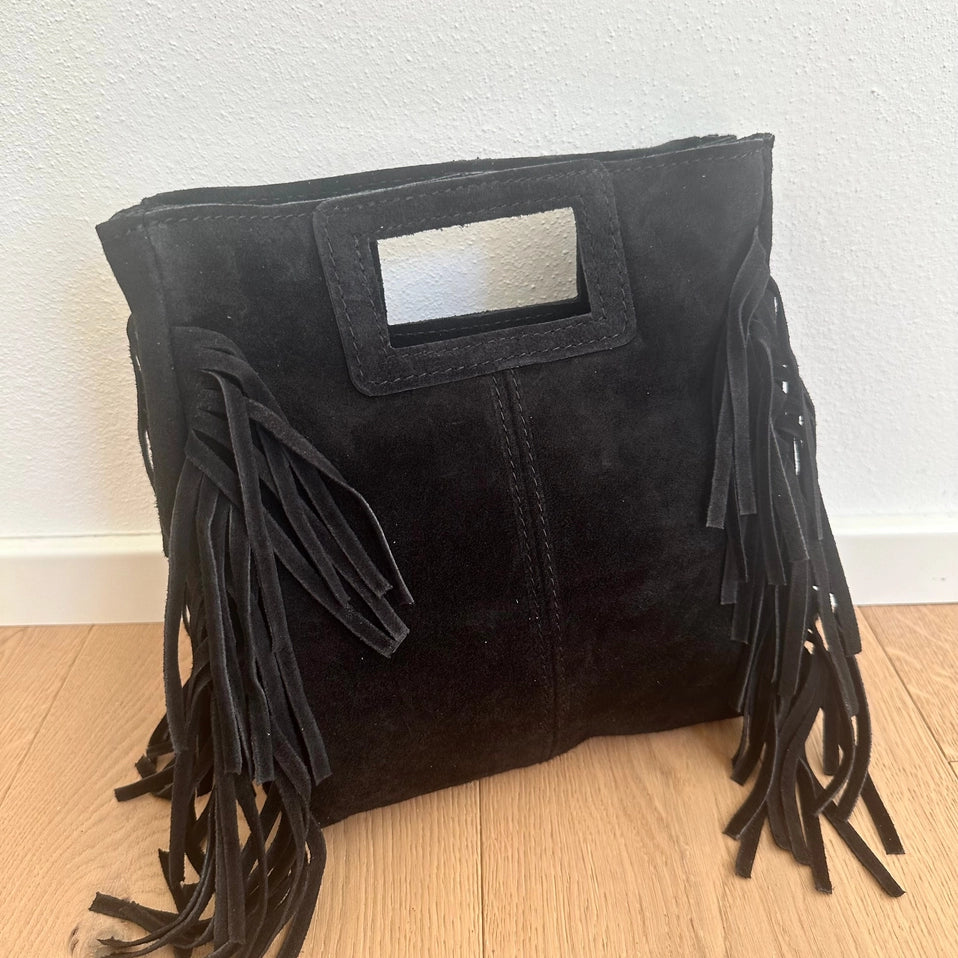 Sienna Fringe Suede Crossbody Bag