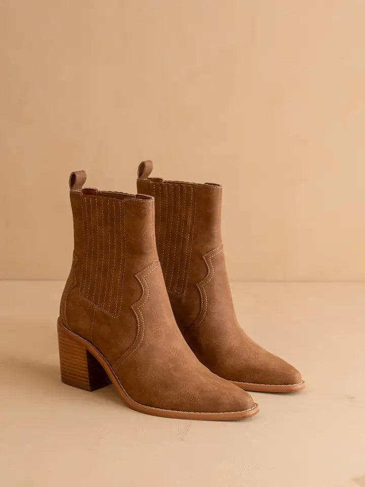 The Addison Brown Western Boot-Boots-Krush Kandy, Women's Online Fashion Boutique Located in Phoenix, Arizona (Scottsdale Area)