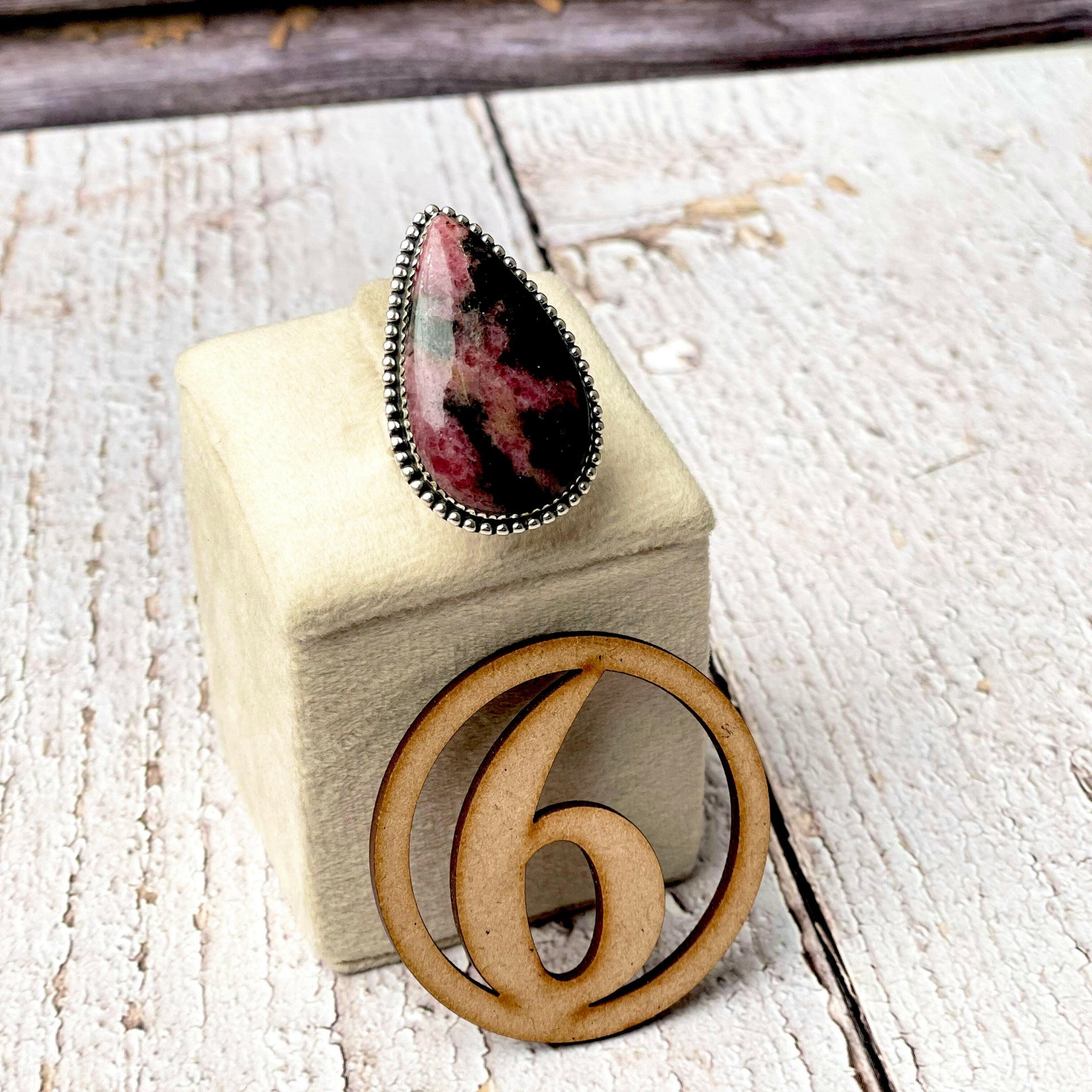 Rhodonite Slab Rings-Ring-Krush Kandy, Women's Online Fashion Boutique Located in Phoenix, Arizona (Scottsdale Area)