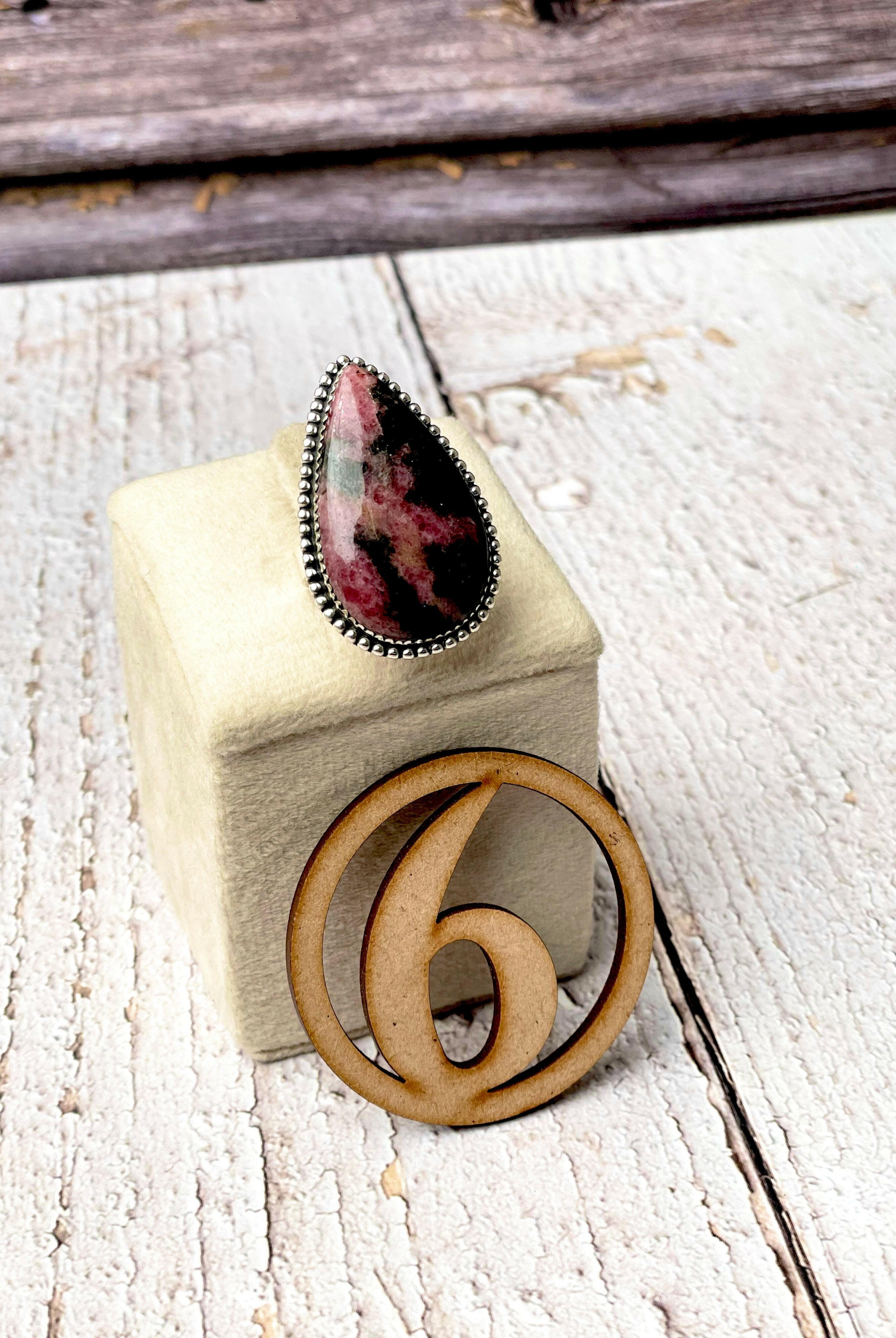 Rhodonite Slab Rings-Ring-Krush Kandy, Women's Online Fashion Boutique Located in Phoenix, Arizona (Scottsdale Area)