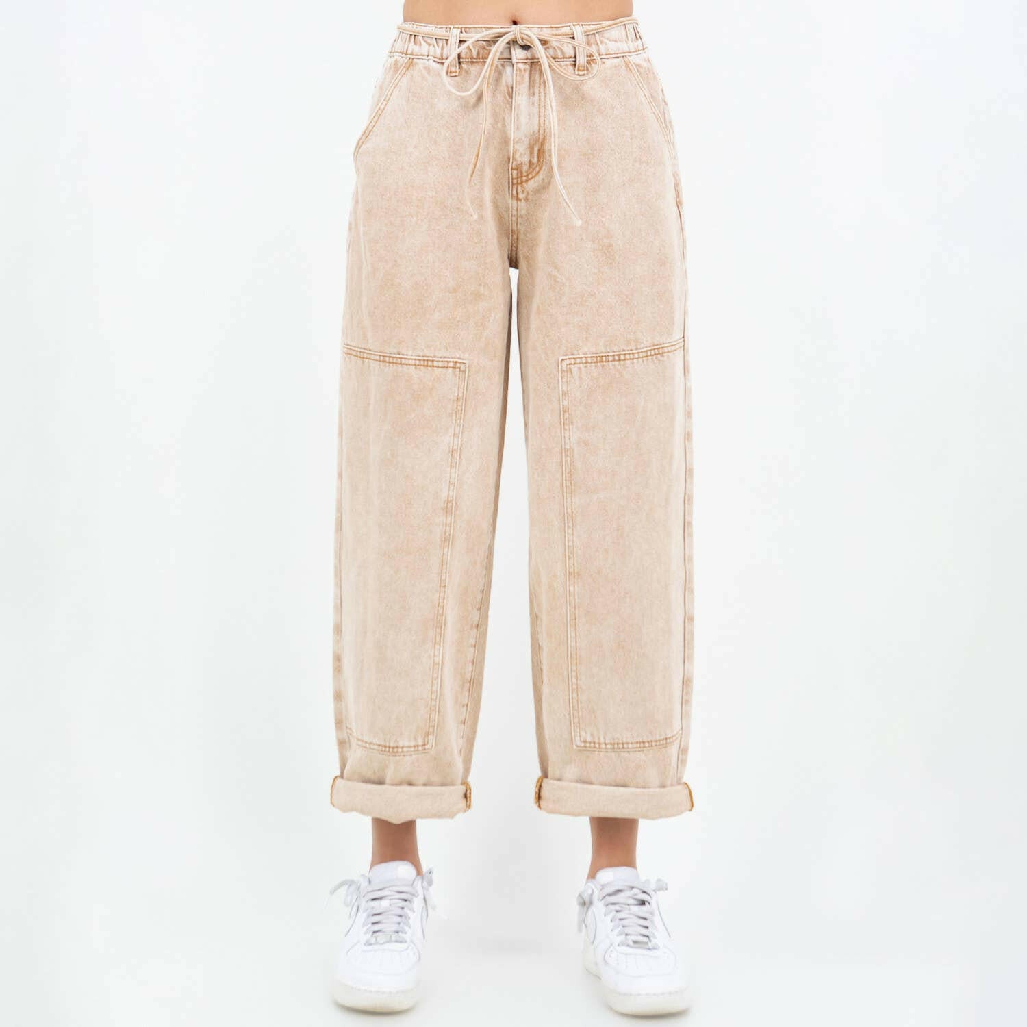 Color Washed Barrel Fit Pants-PANTS-Krush Kandy, Women's Online Fashion Boutique Located in Phoenix, Arizona (Scottsdale Area)