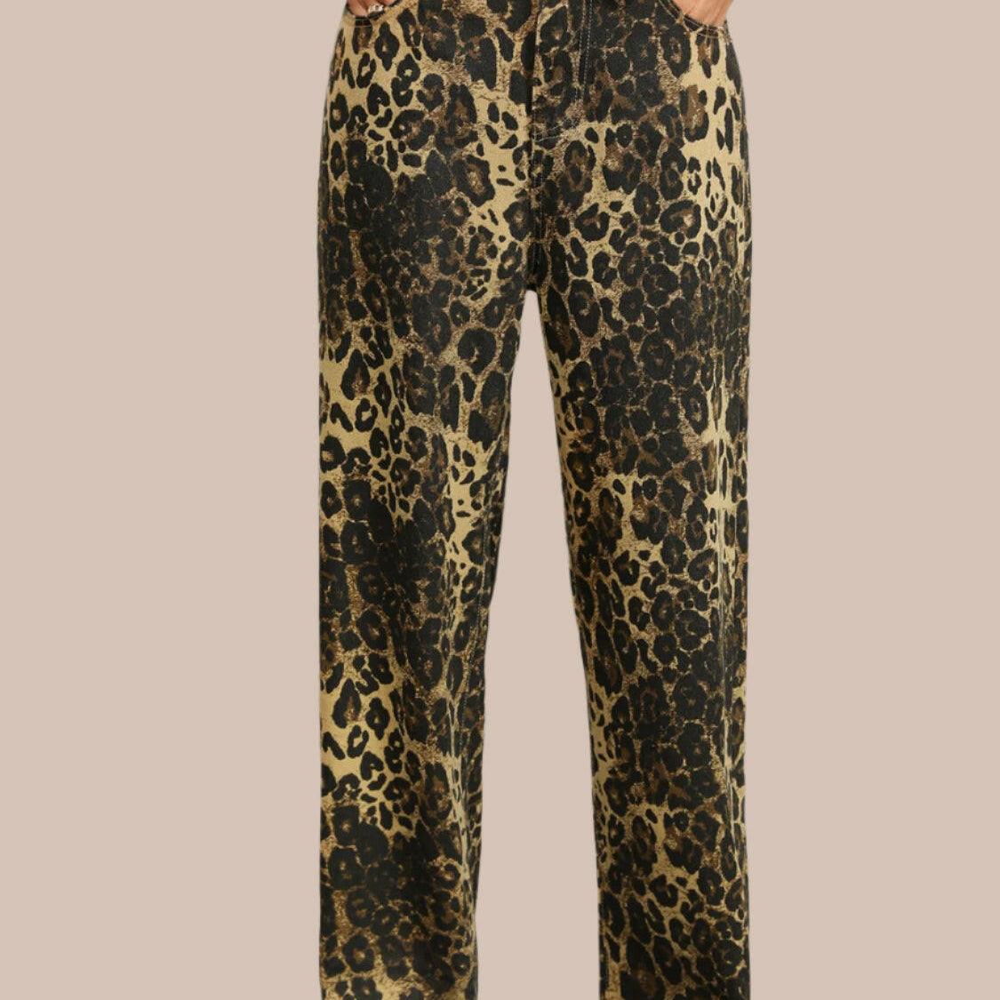 Wild Side Leopard Print Pants-Denim-Krush Kandy, Women's Online Fashion Boutique Located in Phoenix, Arizona (Scottsdale Area)