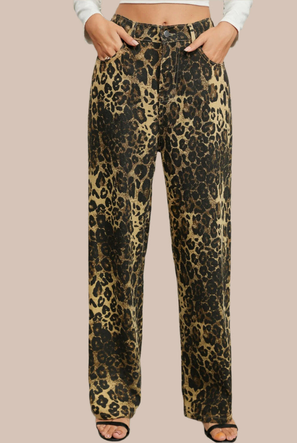 Wild Side Leopard Print Pants-Denim-Krush Kandy, Women's Online Fashion Boutique Located in Phoenix, Arizona (Scottsdale Area)