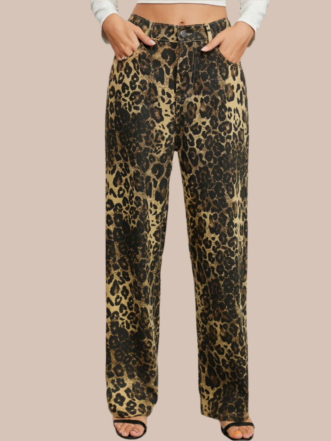 Wild Side Leopard Print Pants-Denim-Krush Kandy, Women's Online Fashion Boutique Located in Phoenix, Arizona (Scottsdale Area)