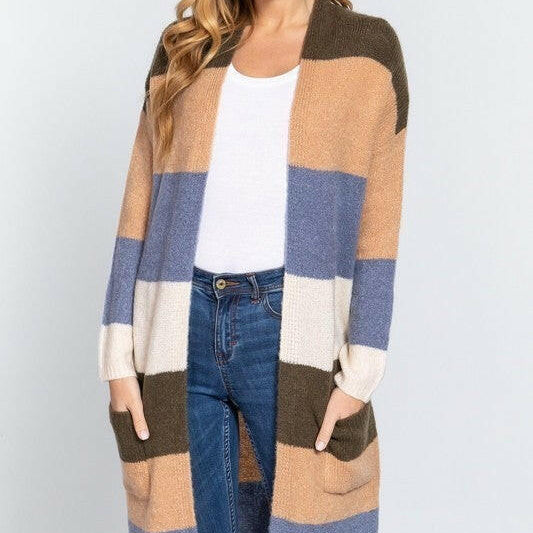 No Bad Days Color Block Soft Cardigan | Multiple Colors-Cardigans-Krush Kandy, Women's Online Fashion Boutique Located in Phoenix, Arizona (Scottsdale Area)