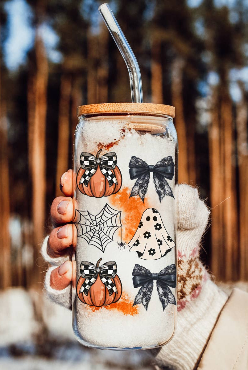 Cutest Halloween Fall Glass Cup | 20oz-Accessories-Krush Kandy, Women's Online Fashion Boutique Located in Phoenix, Arizona (Scottsdale Area)