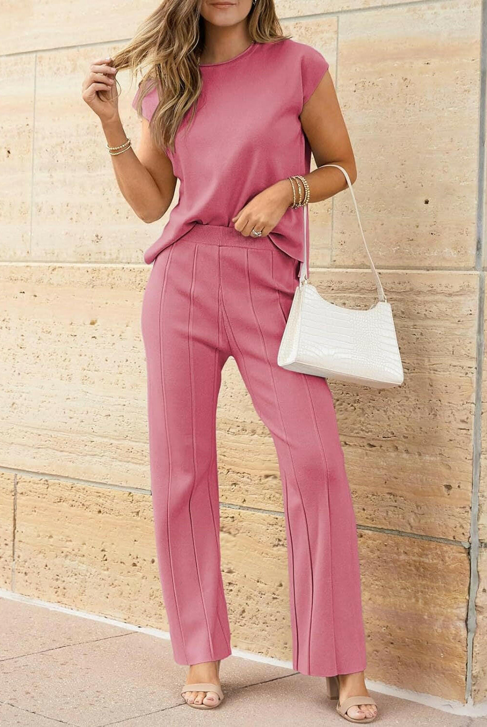 Best of Both Worlds Top and Pants Knit Set-Pants-Krush Kandy, Women's Online Fashion Boutique Located in Phoenix, Arizona (Scottsdale Area)