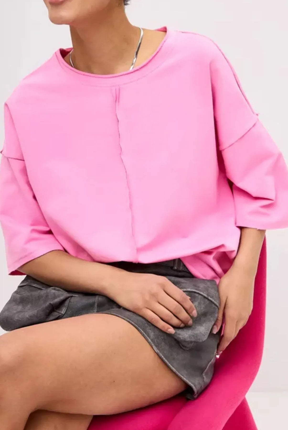 Round Neck Half Sleeve T-Shirt-Krush Kandy, Women's Online Fashion Boutique Located in Phoenix, Arizona (Scottsdale Area)