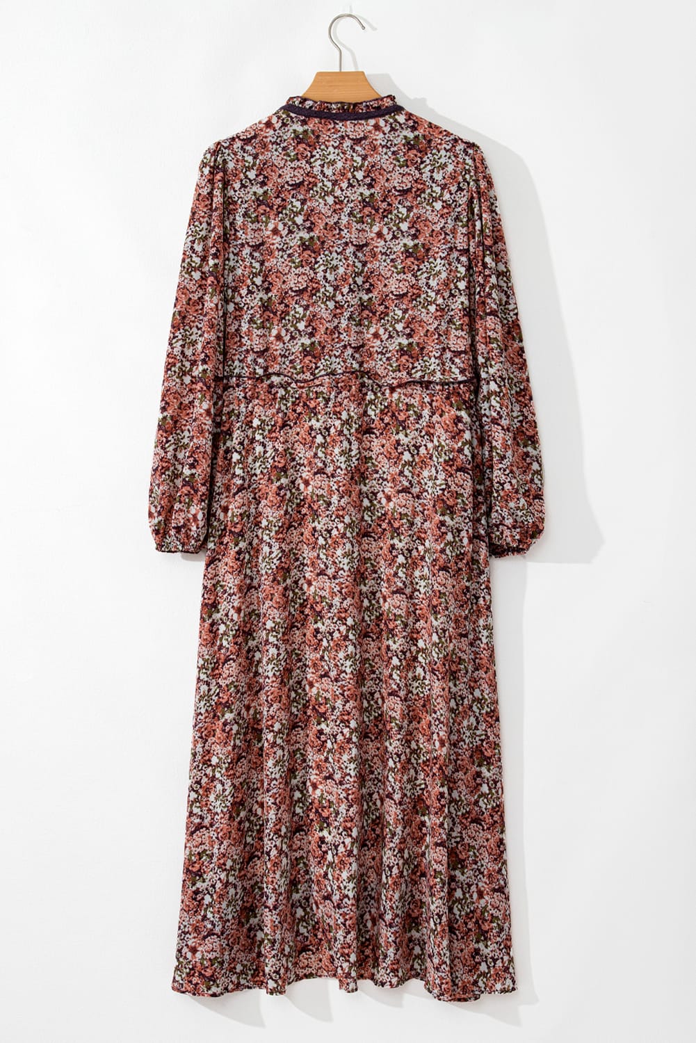 Boho Floral Ruffle Lace Midi Dress-Dresses-Krush Kandy, Women's Online Fashion Boutique Located in Phoenix, Arizona (Scottsdale Area)
