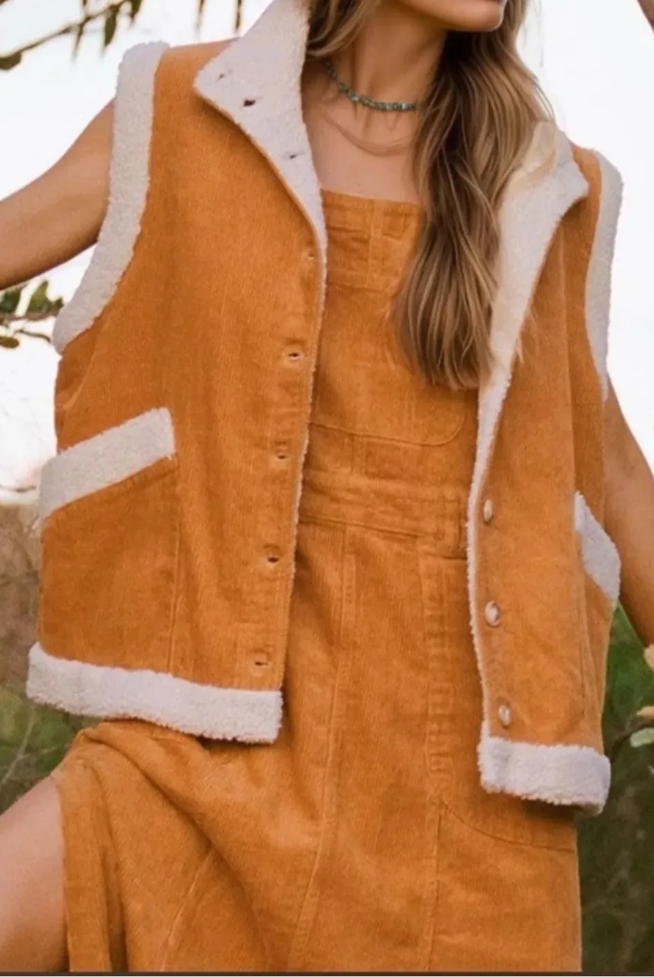 Button Up Sherpa Vest Coat-Vests-Krush Kandy, Women's Online Fashion Boutique Located in Phoenix, Arizona (Scottsdale Area)