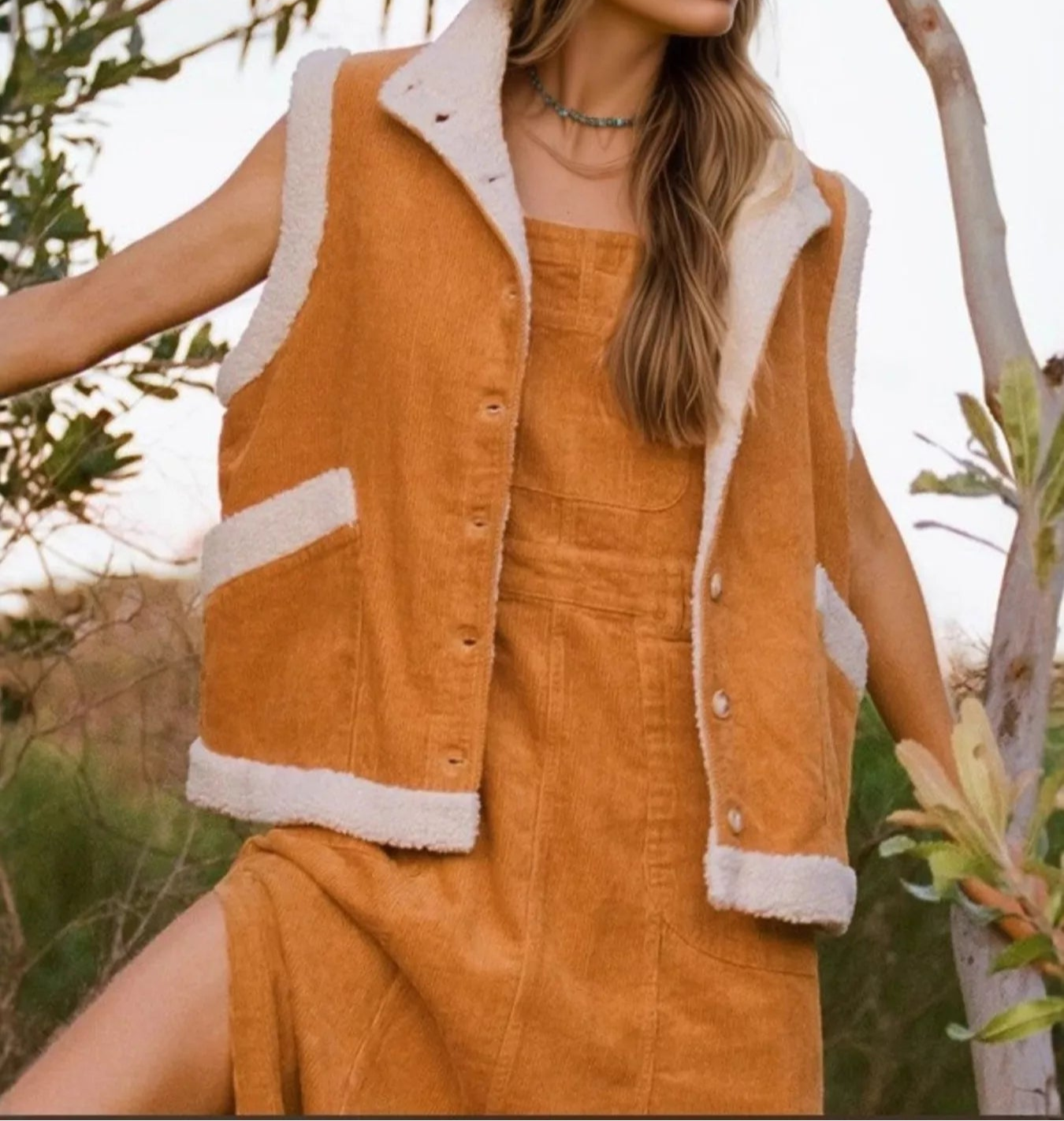 Button Up Sherpa Vest Coat-Vests-Krush Kandy, Women's Online Fashion Boutique Located in Phoenix, Arizona (Scottsdale Area)
