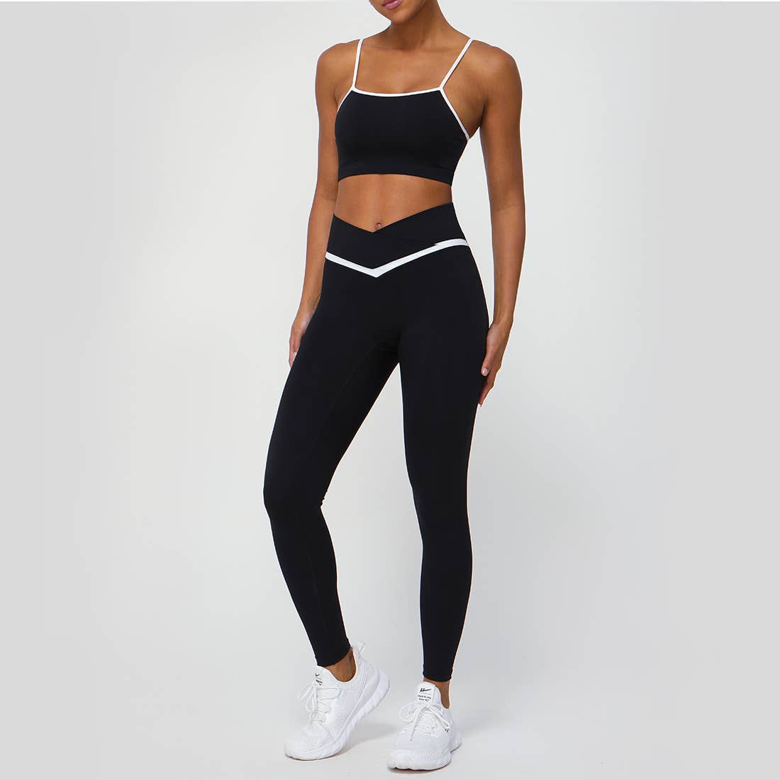 Color-Blocked Activewear Set-Leggings-Krush Kandy, Women's Online Fashion Boutique Located in Phoenix, Arizona (Scottsdale Area)