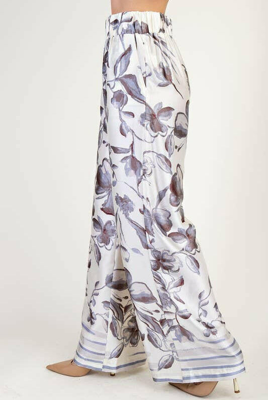 Resort Ready Printed Wide-Leg Pants-Pants-Krush Kandy, Women's Online Fashion Boutique Located in Phoenix, Arizona (Scottsdale Area)