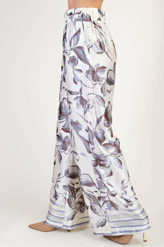 Resort Ready Printed Wide-Leg Pants-Pants-Krush Kandy, Women's Online Fashion Boutique Located in Phoenix, Arizona (Scottsdale Area)