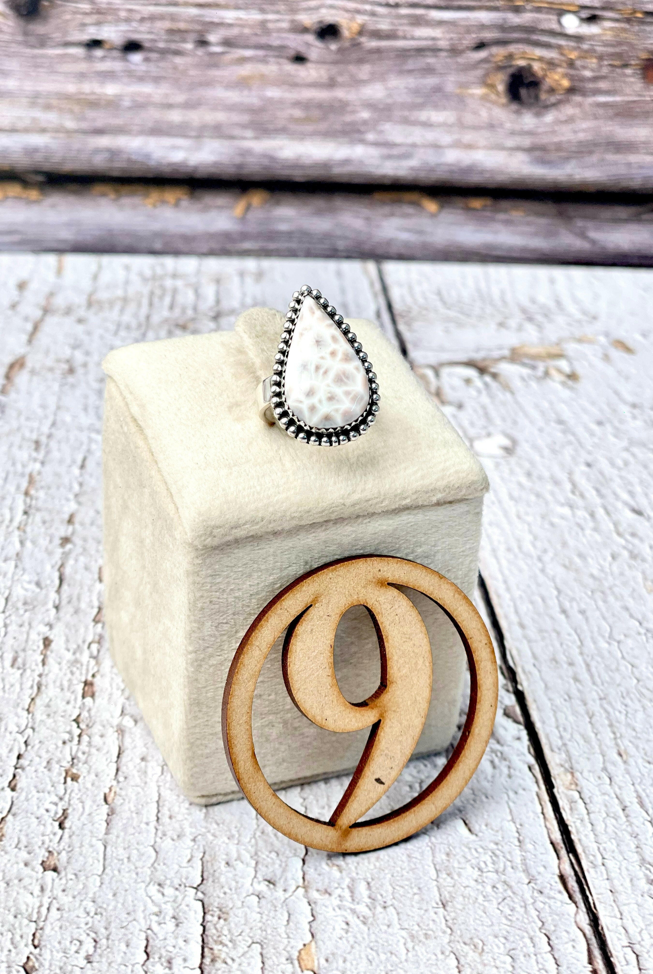 One Of A Kind Pink Larimar Slab Rings-Ring Sizers-Krush Kandy, Women's Online Fashion Boutique Located in Phoenix, Arizona (Scottsdale Area)