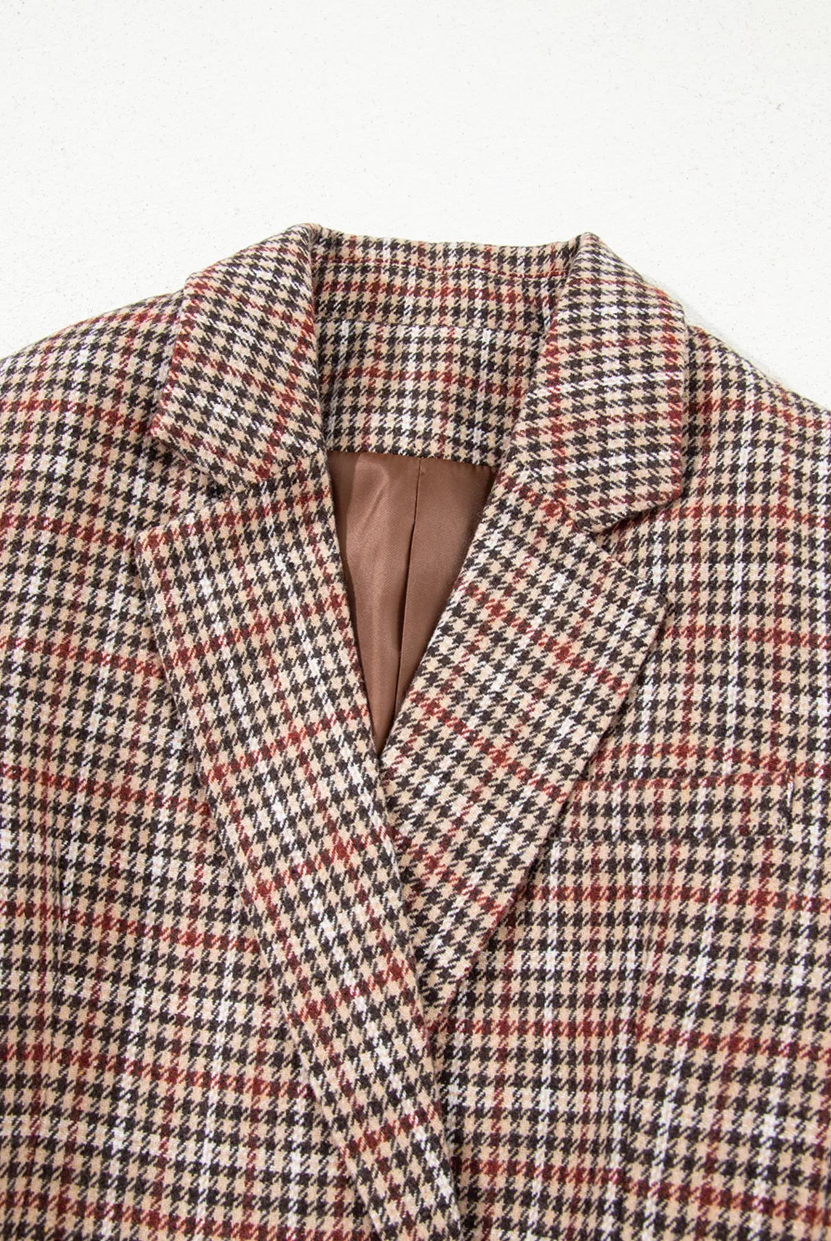 Houndstooth Lapel Collar Blazer-Blazers-Krush Kandy, Women's Online Fashion Boutique Located in Phoenix, Arizona (Scottsdale Area)