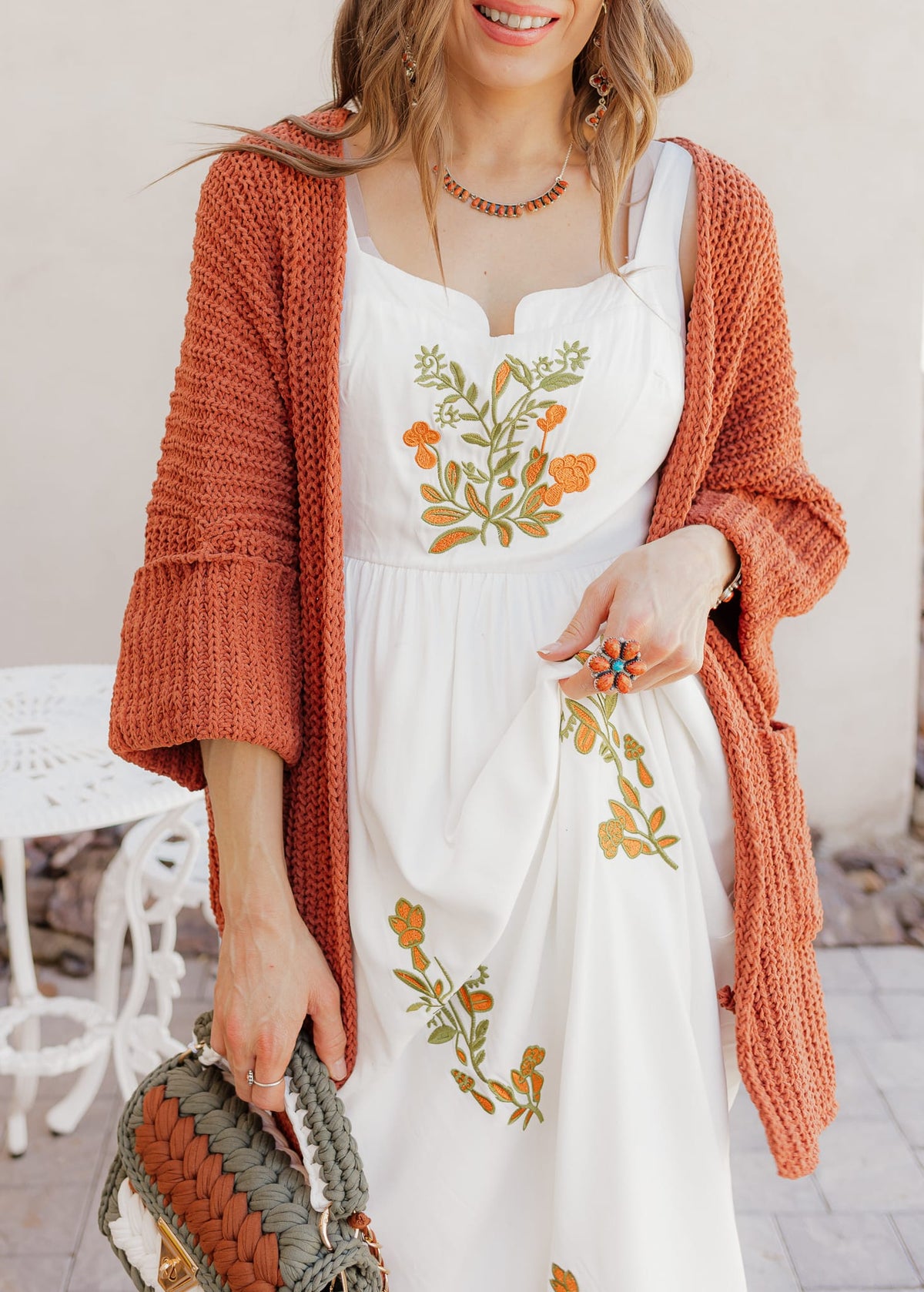 Floral Embroidered Maxi Dress-Dresses-Krush Kandy, Women's Online Fashion Boutique Located in Phoenix, Arizona (Scottsdale Area)