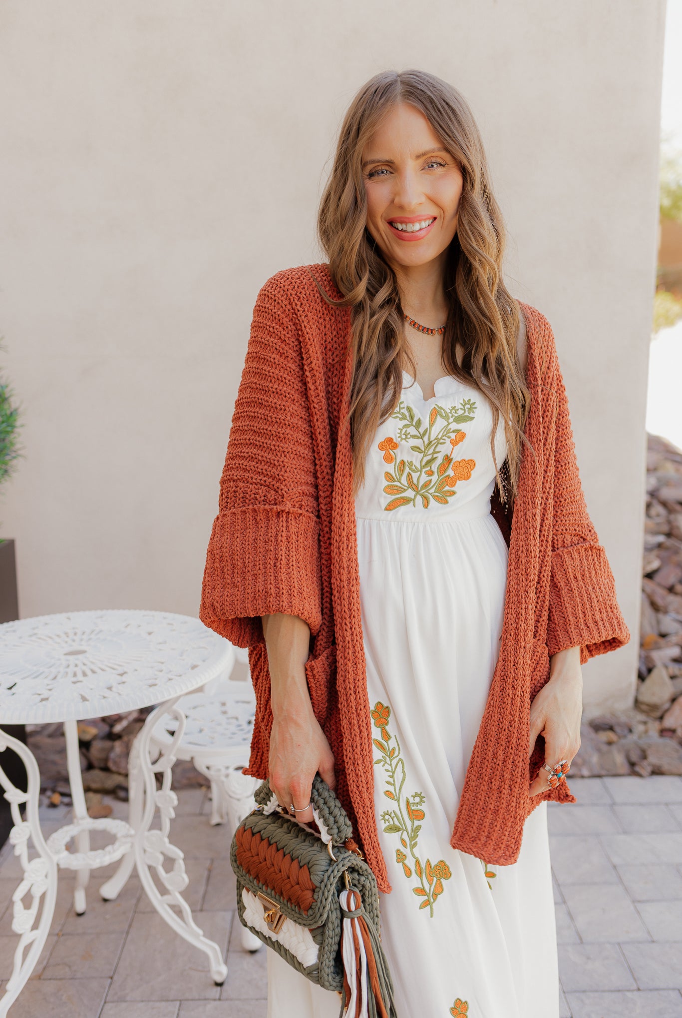 Floral Embroidered Maxi Dress-Dresses-Krush Kandy, Women's Online Fashion Boutique Located in Phoenix, Arizona (Scottsdale Area)