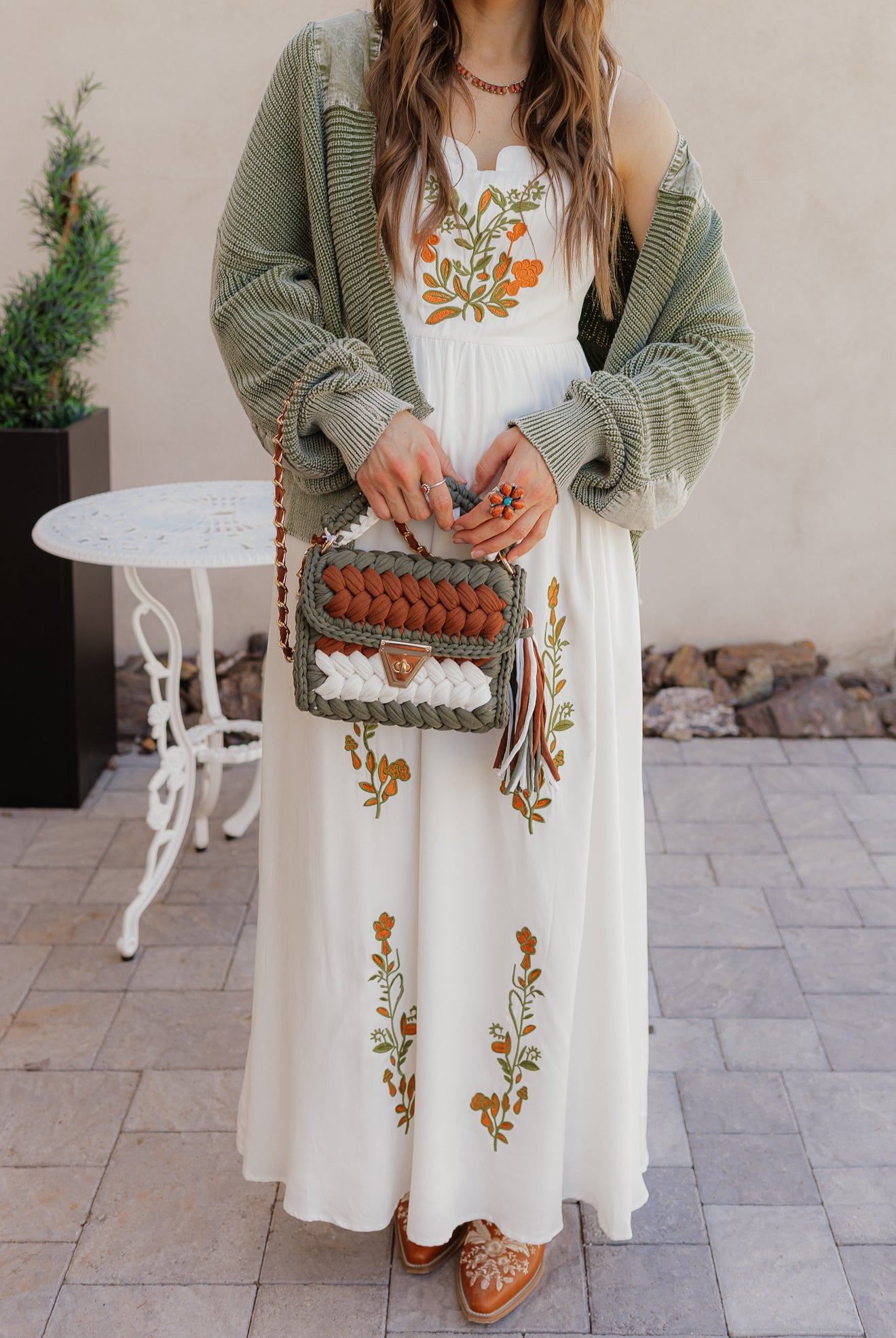 Floral Embroidered Maxi Dress-Dresses-Krush Kandy, Women's Online Fashion Boutique Located in Phoenix, Arizona (Scottsdale Area)