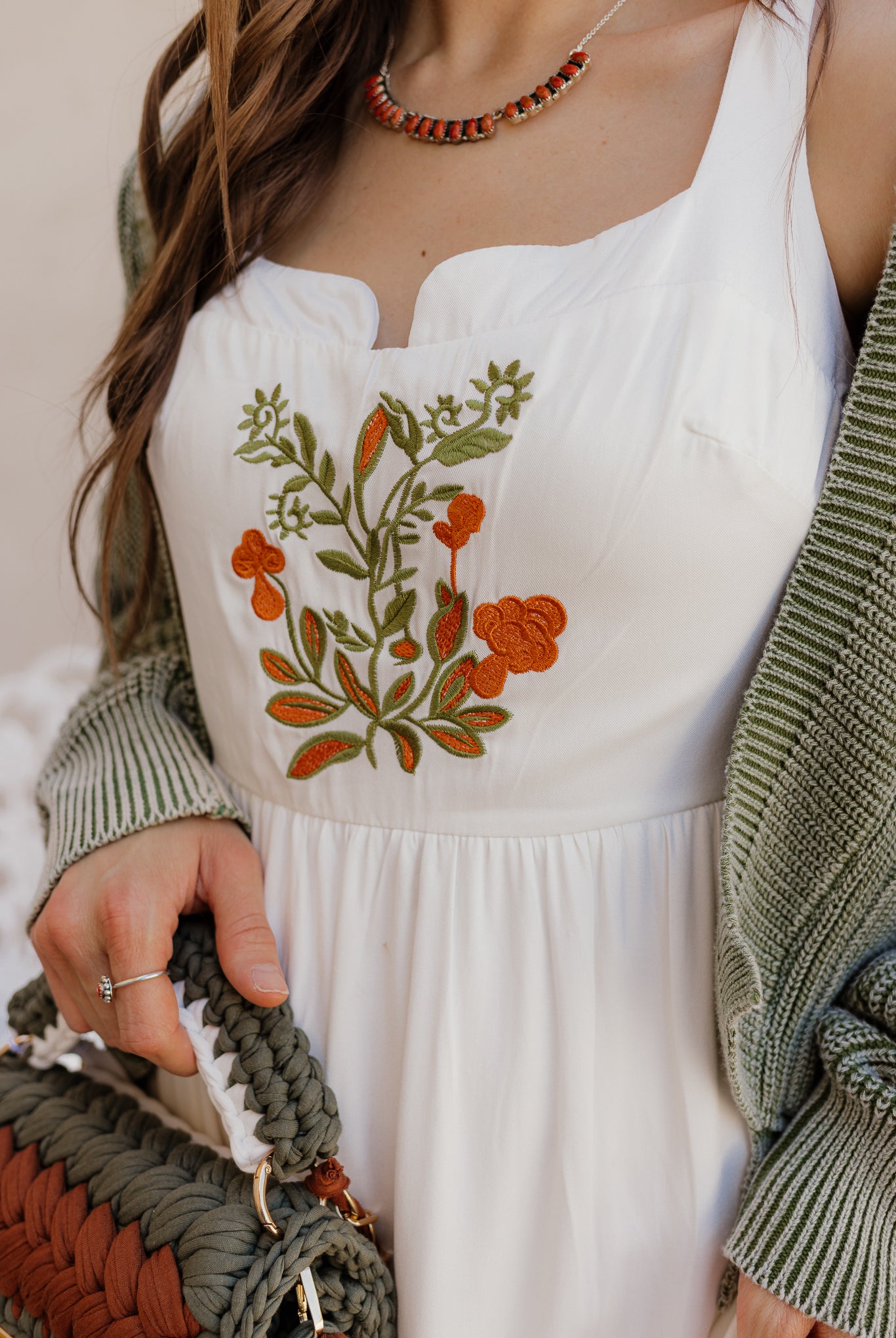 Floral Embroidered Maxi Dress-Dresses-Krush Kandy, Women's Online Fashion Boutique Located in Phoenix, Arizona (Scottsdale Area)