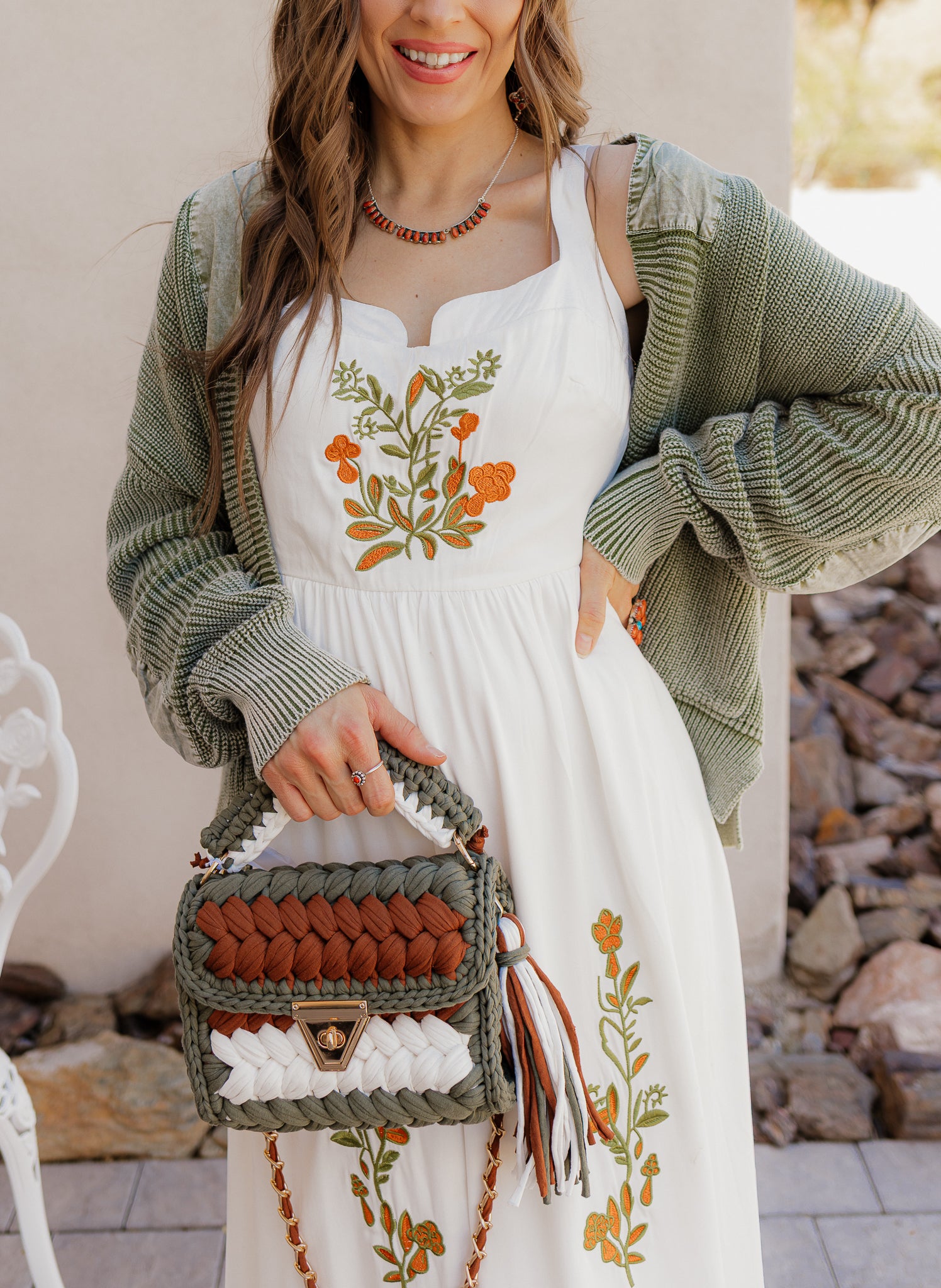 Floral Embroidered Maxi Dress-Dresses-Krush Kandy, Women's Online Fashion Boutique Located in Phoenix, Arizona (Scottsdale Area)